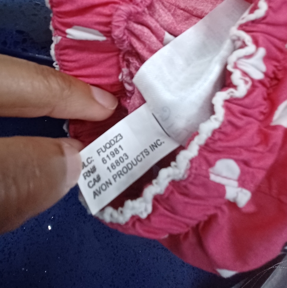 Tiny Tillia by Avon cow polka dots diaper cover Pink and White - Picture 6 of 9